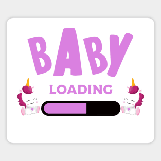 Baby Girl Loading Magnet